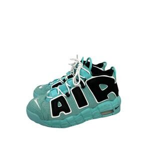 Kids Nike Sneakers Air More Uptempo Light Aqua, Size 6.5Y Youth 8.5 Womens